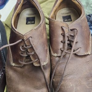 J&M Tan Leather Men's Loafers Sheepskin. #SOFT